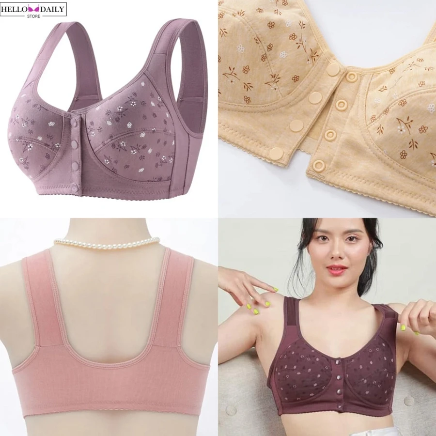 Front Button cotton Bra